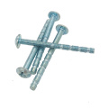 galvanised cross phil pan head step furniture connecting screw for door adjustable screws